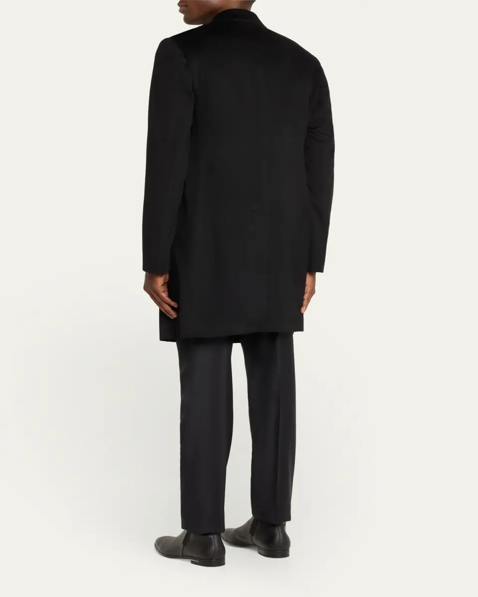 Tom Ford Men's Solid Cashmere Overcoat | Thumbnail 3