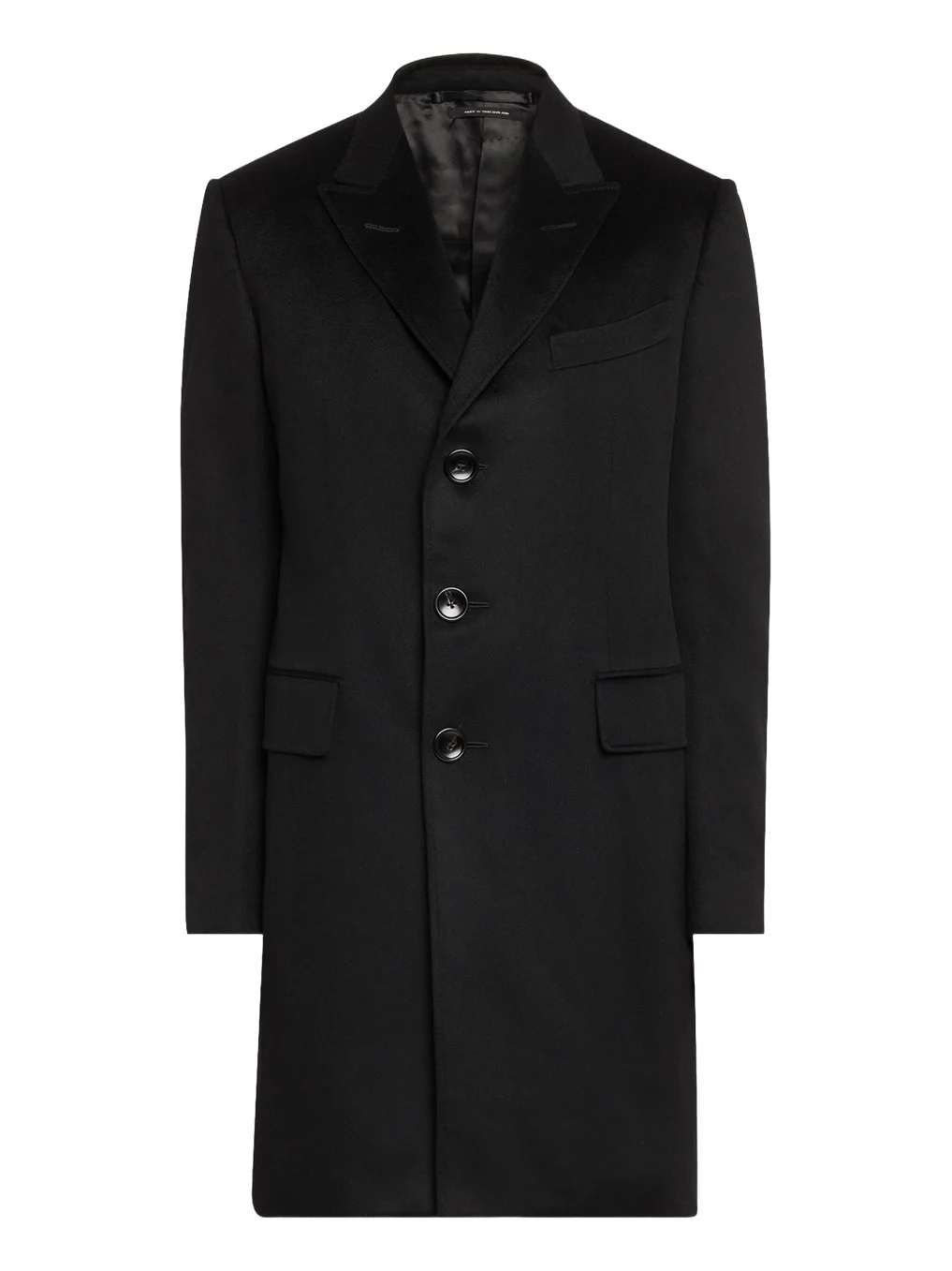 Men's Solid Cashmere Overcoat Men's Solid Cashmere Overcoat