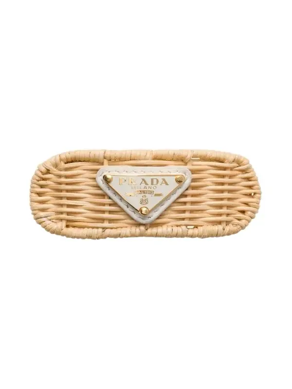 Triangle Rattan Barrette