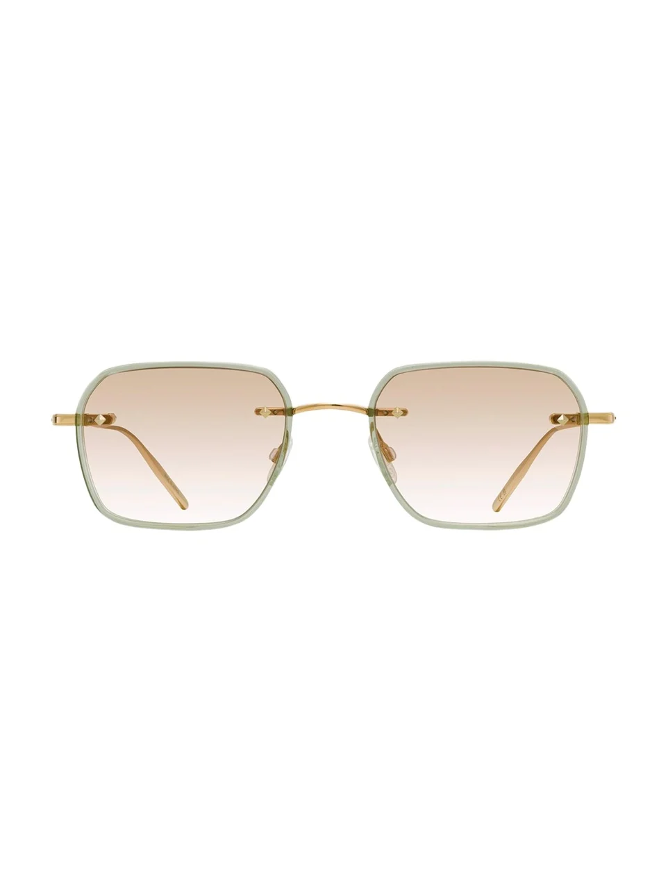 Men's Louie Titanium and Acetate Square Sunglasses