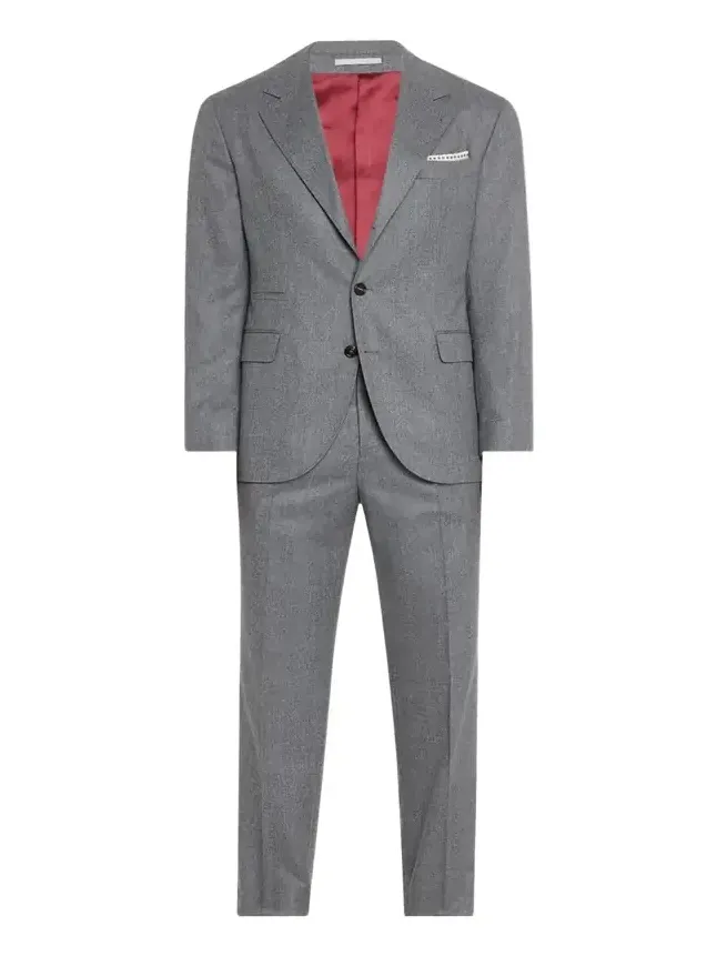Men's Solid Wool Suit Men's Solid Wool Suit