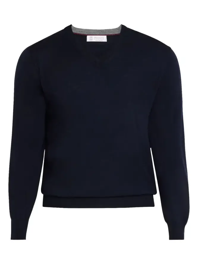 Men's Wool-Cashmere V-Neck Sweater Men's Wool-Cashmere V-Neck Sweater