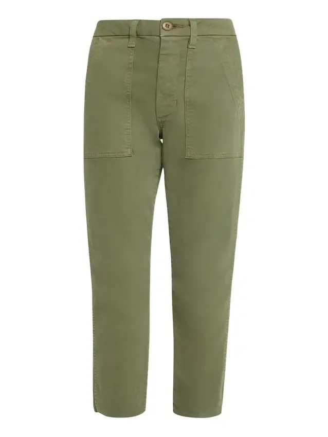 AMO Denim Easy Straight Cropped Army Trousers