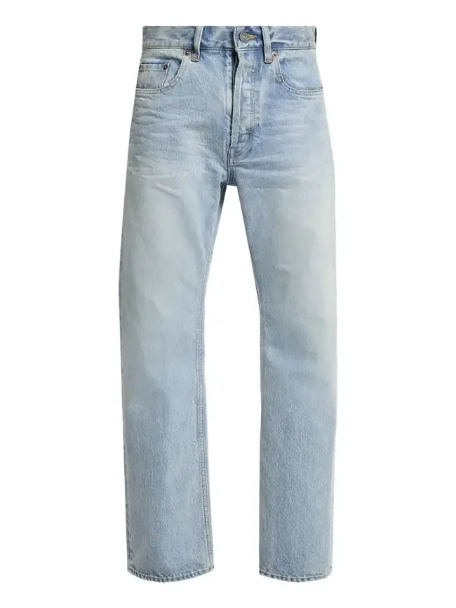 Men's Aged Denim Straight-Leg Jeans Men's Aged Denim Straight-Leg Jeans