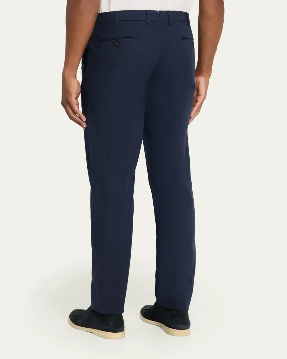 Loro Piana Men's Carlo Hyannis Straight Cotton Trousers | Thumbnail 7 Loro Piana Men's Carlo Hyannis Straight Cotton Trousers | Thumbnail 7