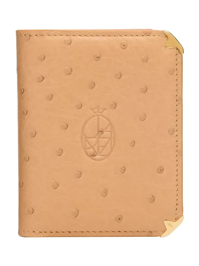Men's Elston Ostrich Trifold Wallet Men's Elston Ostrich Trifold Wallet