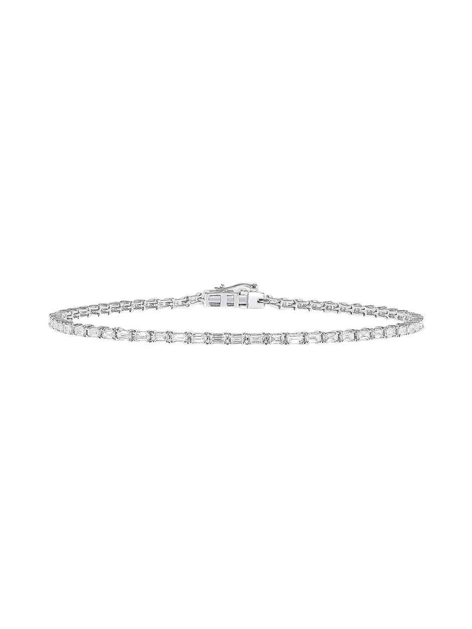 14K Baguette Diamond Tennis Bracelet 14K Baguette Diamond Tennis Bracelet