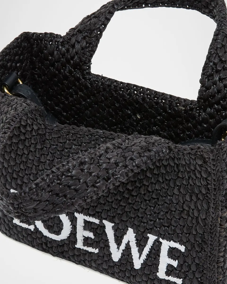 LOEWE x Paula's Ibiza Font Logo Mini Tote Bag in Raffia | Thumbnail 8 LOEWE x Paula's Ibiza Font Logo Mini Tote Bag in Raffia | Thumbnail 8