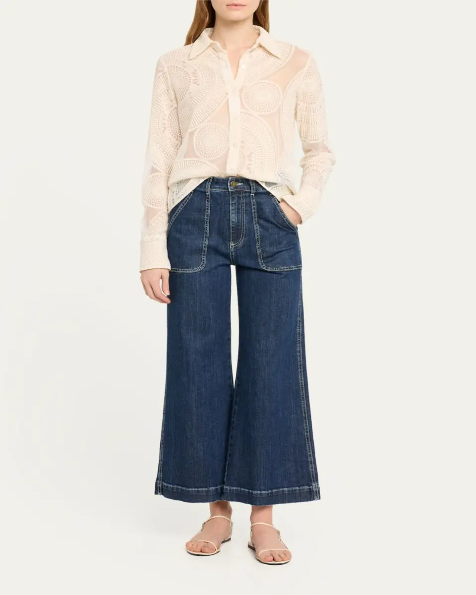 Ramy Brook Theodora Cropped Wide-Leg Jeans | Thumbnail 2