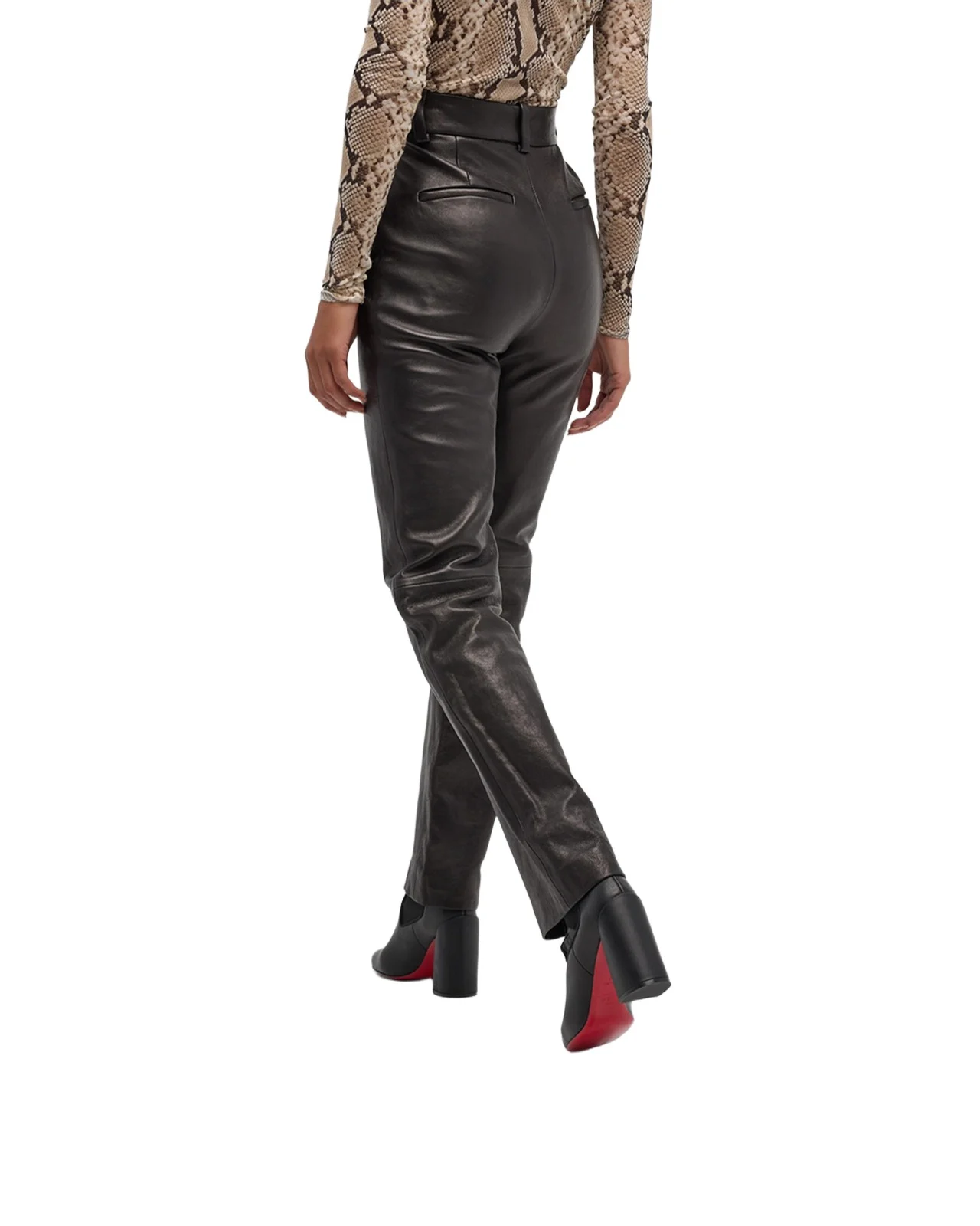 85mm Turelastic Leather Ankle Booties 85mm Turelastic Leather Ankle Booties