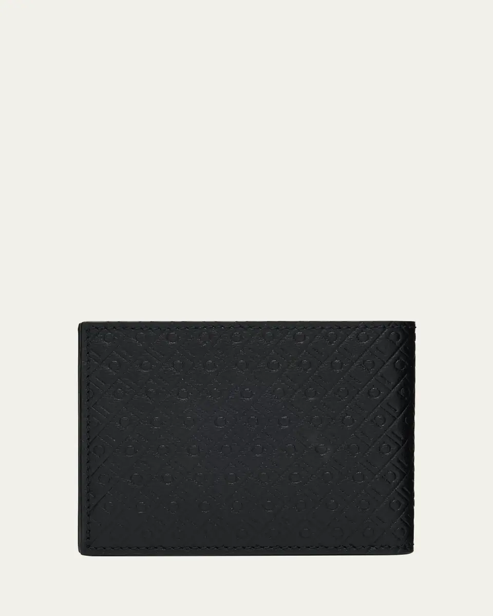 Ferragamo Men's Embossed Monogram Leather Bifold Wallet | Thumbnail 4 Ferragamo Men's Embossed Monogram Leather Bifold Wallet | Thumbnail 4