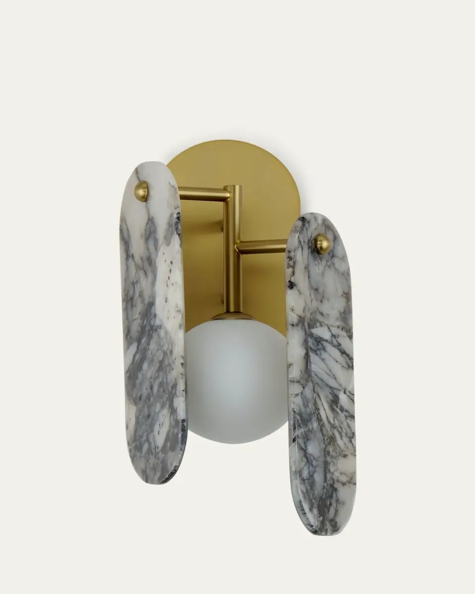Studio M Megalith Stone Striae Arya Wall Sconce | Thumbnail 4 Studio M Megalith Stone Striae Arya Wall Sconce | Thumbnail 4