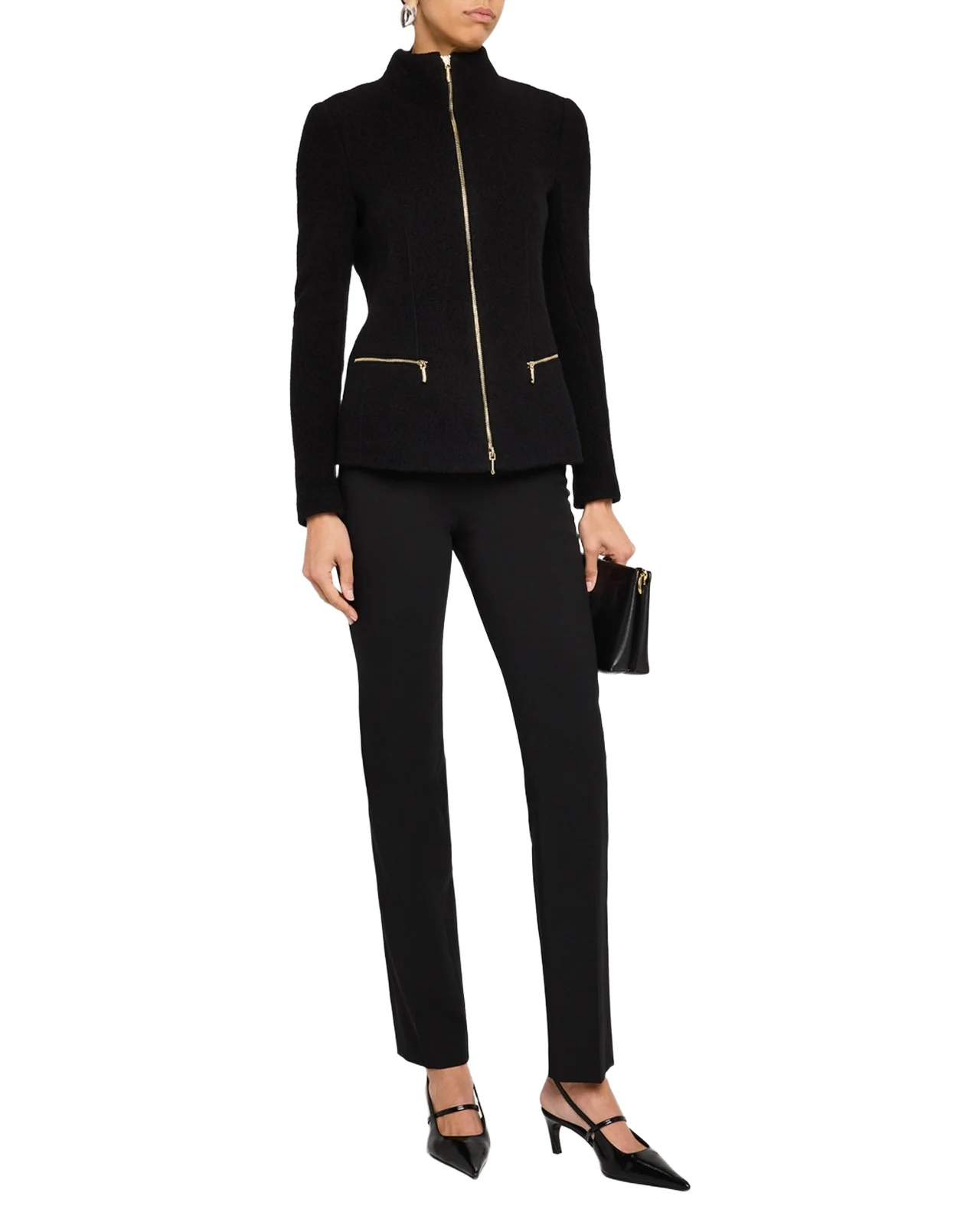 Cashmere-Blend Zip-Front Knit Jacket Cashmere-Blend Zip-Front Knit Jacket