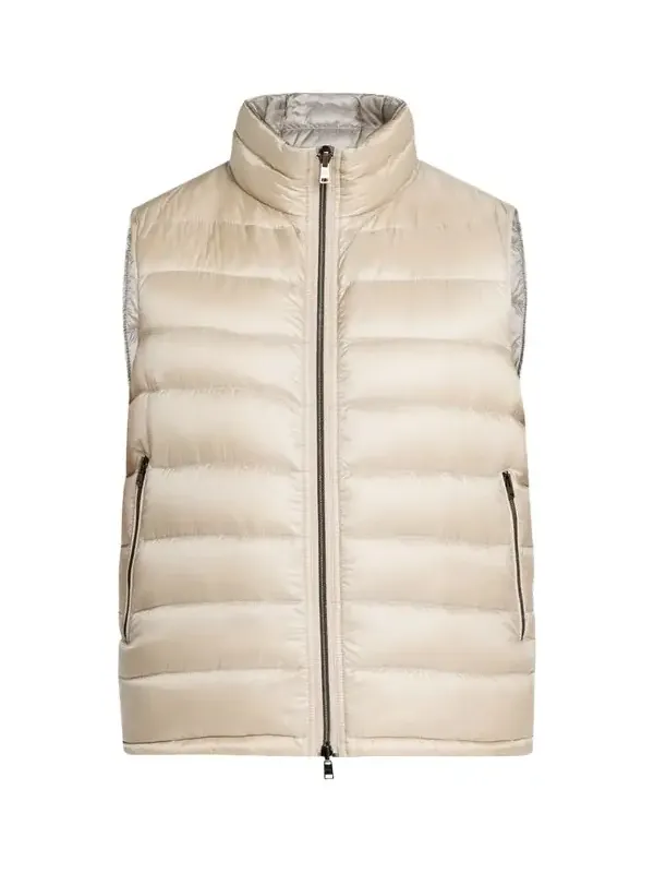 Men's Reversible Down Nylon Vest