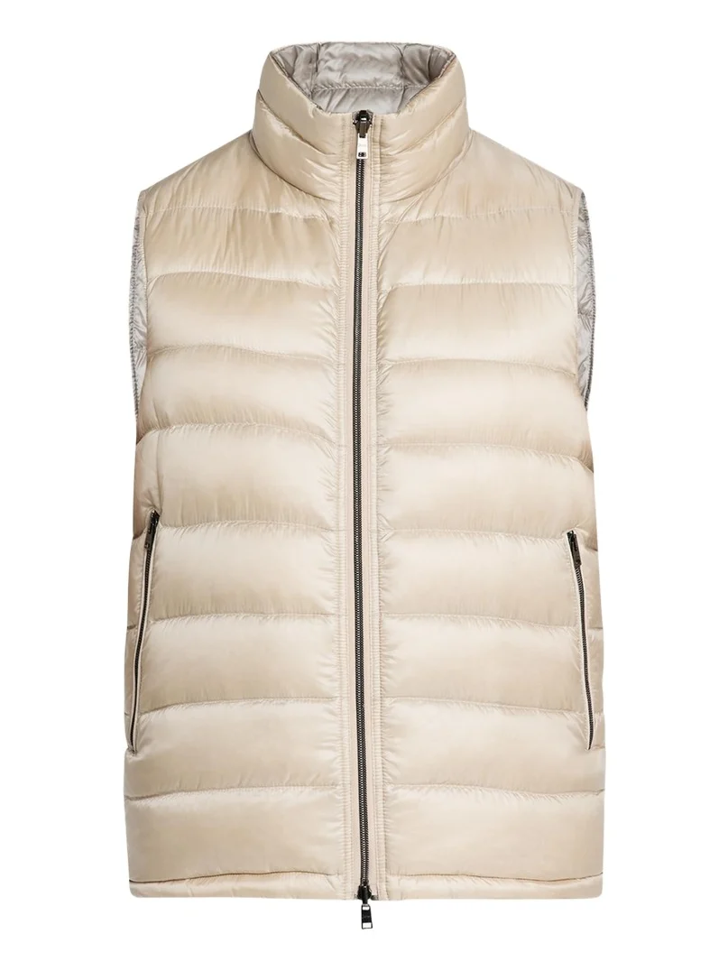 Men's Reversible Down Nylon Vest Men's Reversible Down Nylon Vest