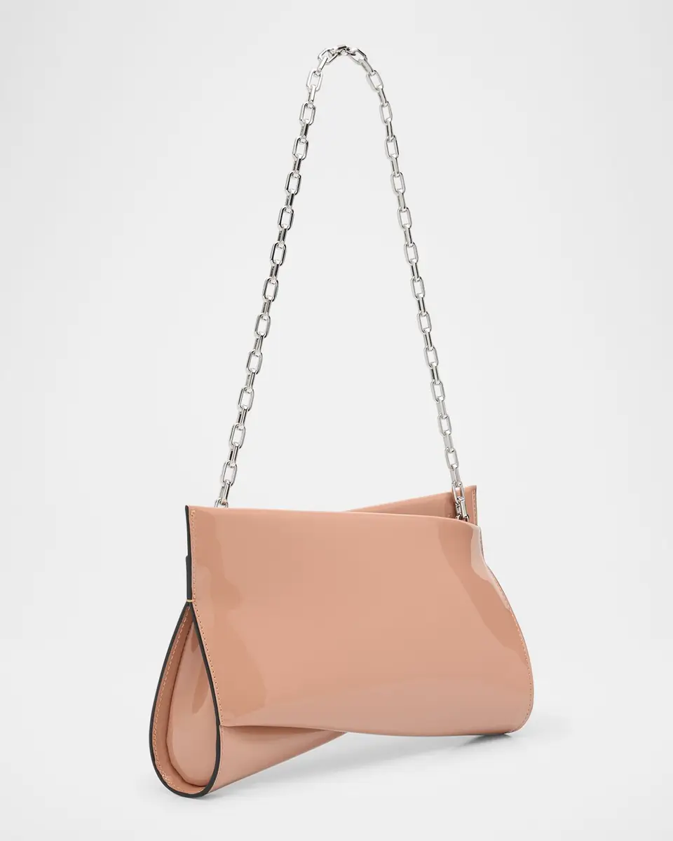 Christian Louboutin Loubitwist Small Clutch Bag in Patent Leather | Thumbnail 2 Christian Louboutin Loubitwist Small Clutch Bag in Patent Leather | Thumbnail 2