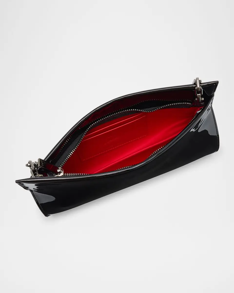 Christian Louboutin Loubitwist Small Clutch Bag in Patent Leather | Thumbnail 8 Christian Louboutin Loubitwist Small Clutch Bag in Patent Leather | Thumbnail 8
