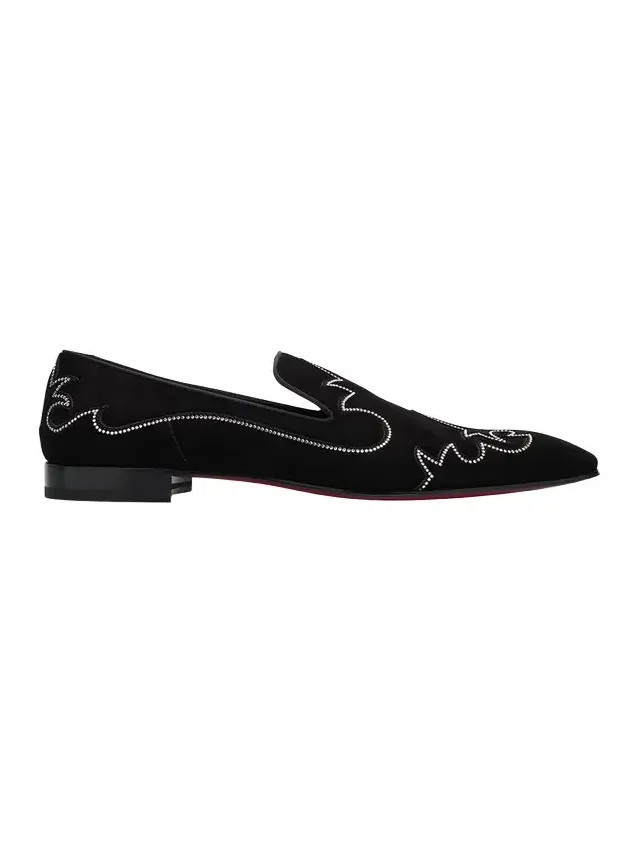 Men's Dandysiago Rhinestone and Leather Loafers Men's Dandysiago Rhinestone and Leather Loafers