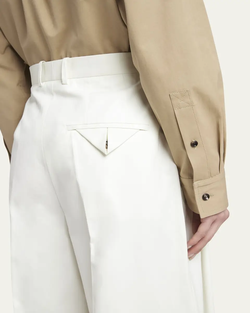 Bottega Veneta Light Cotton Twill Trousers | Thumbnail 5 Bottega Veneta Light Cotton Twill Trousers | Thumbnail 5