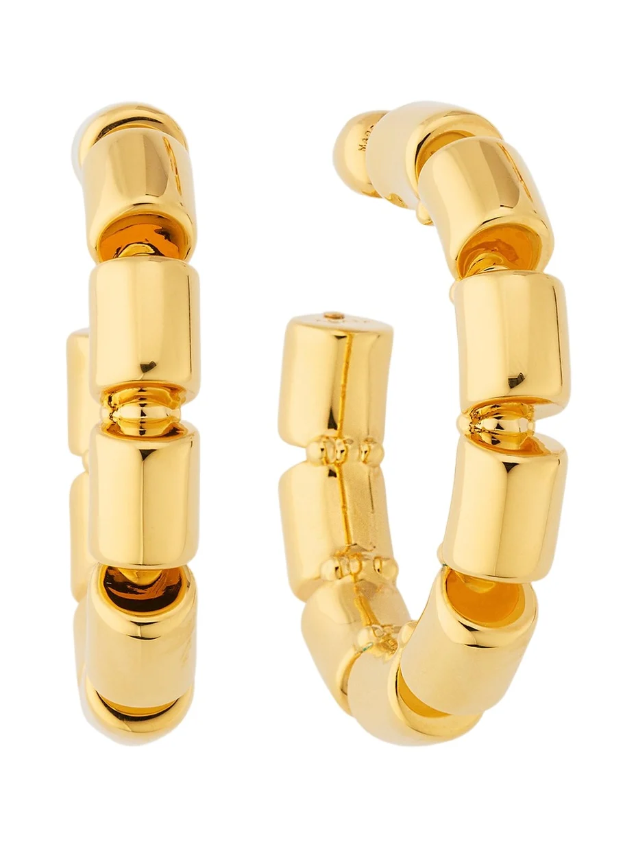 ALAÏA Goldtone Coil Hoop Earrings