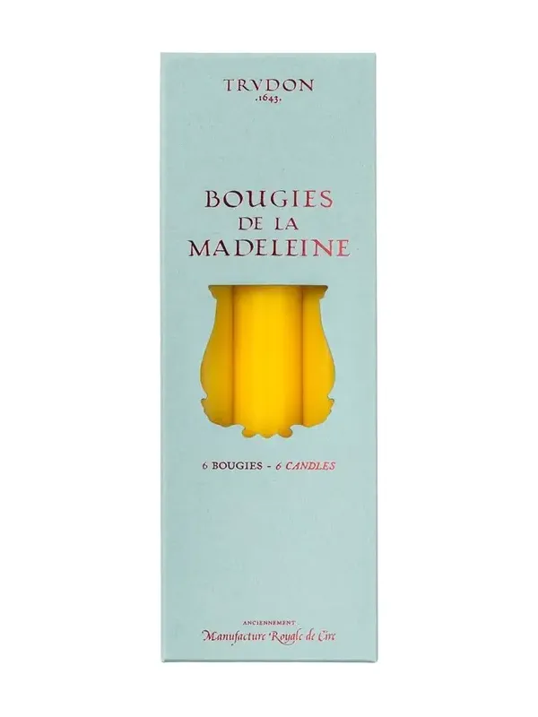 TRUDON Madeleine Yellow Taper Candles, Set of 6