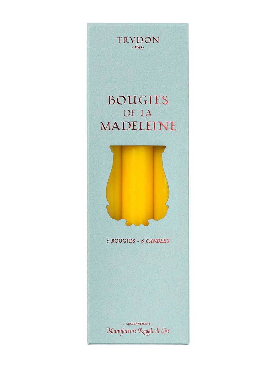 TRUDON Madeleine Yellow Taper Candles, Set of 6