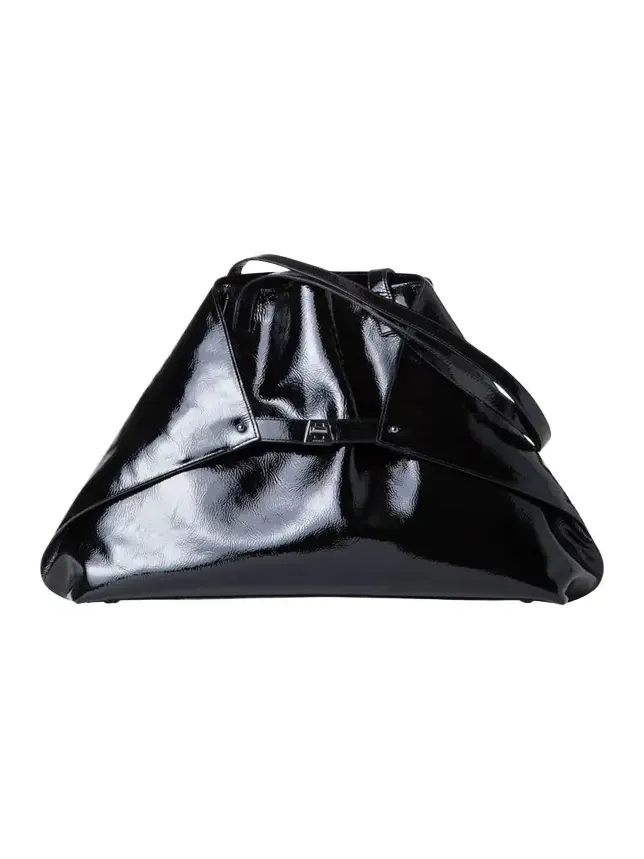 Ai Medium Lacquered Leather Tote Bag Ai Medium Lacquered Leather Tote Bag