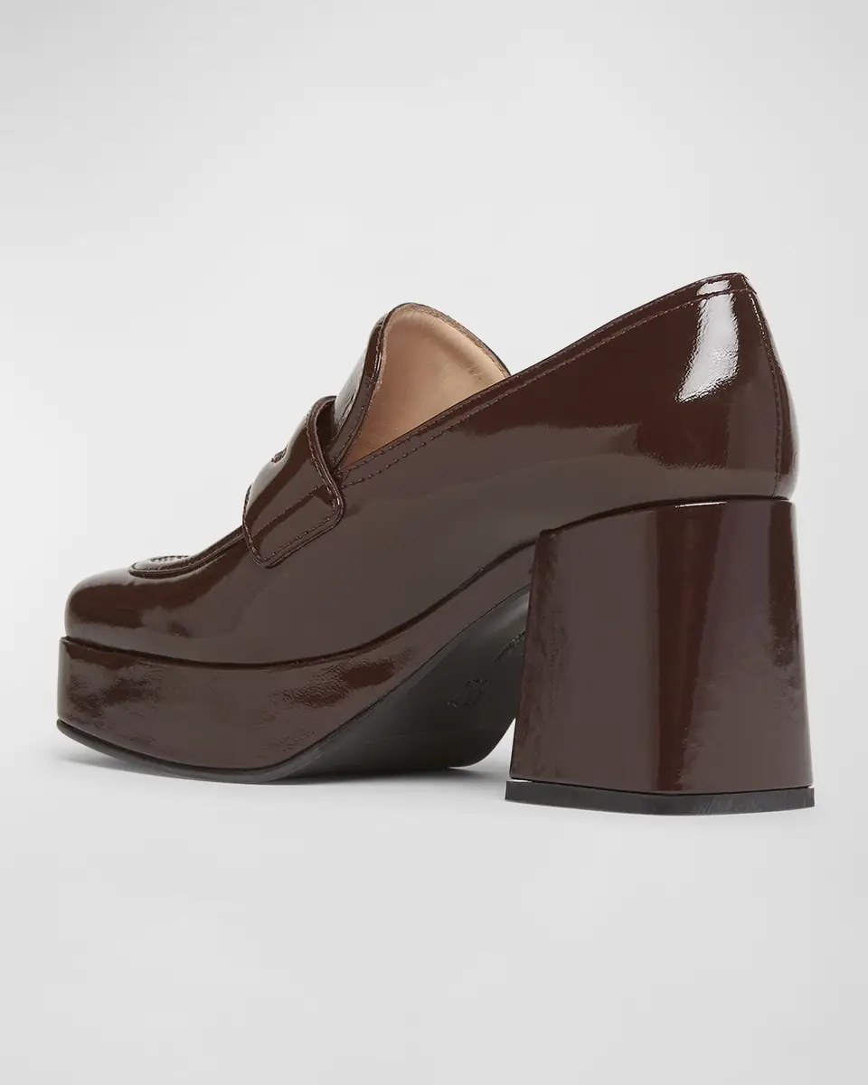 Gianvito Rossi Patent Platform Penny Loafers | Thumbnail 3