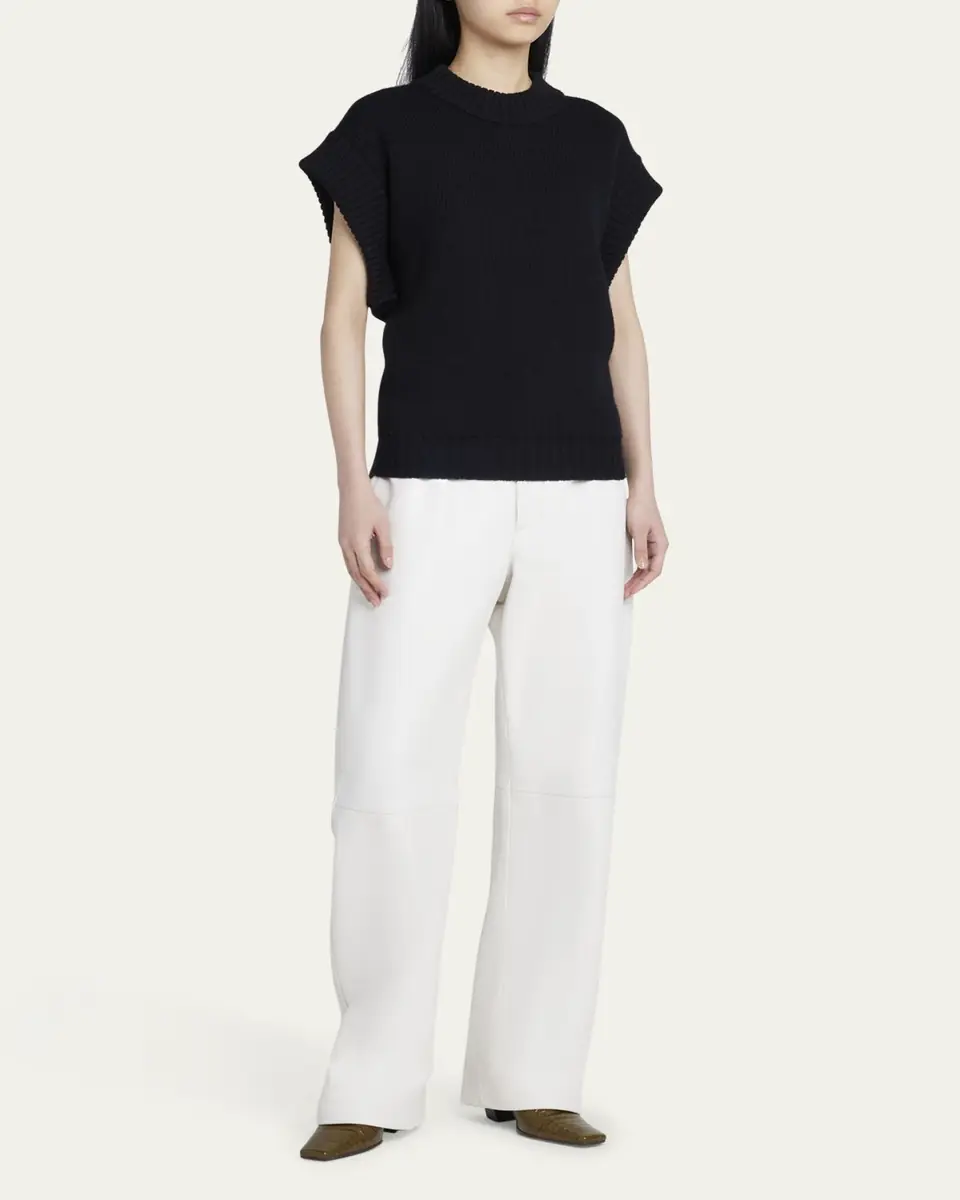 Bottega Veneta Short Sleeve Wool Sweater | Thumbnail 2 Bottega Veneta Short Sleeve Wool Sweater | Thumbnail 2