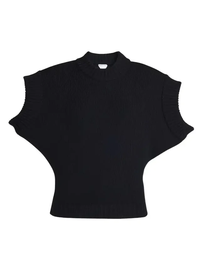 Short Sleeve Wool Sweater