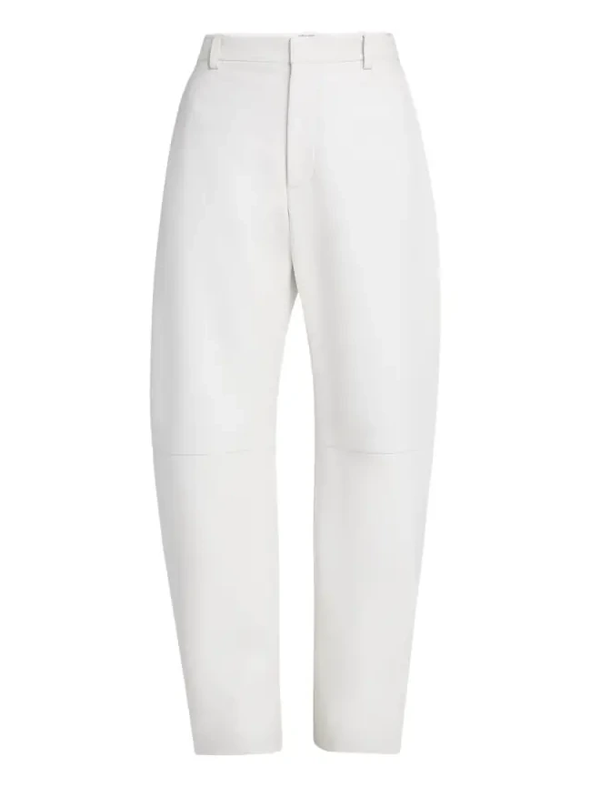 Napa Leather Rounded Leg Trousers Napa Leather Rounded Leg Trousers