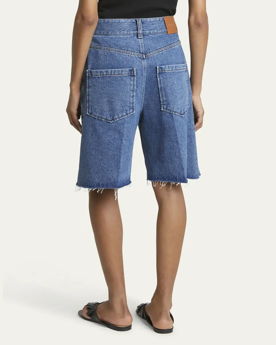 Loewe Anagram Long Denim Shorts | Thumbnail 9