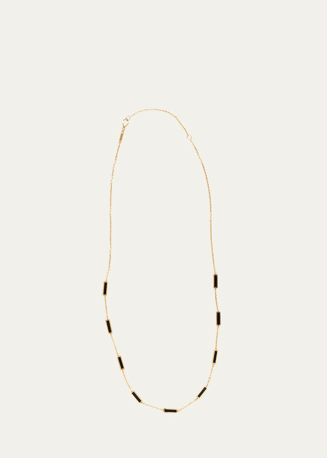 KAMAL Bar Chain Necklace with Gemstones