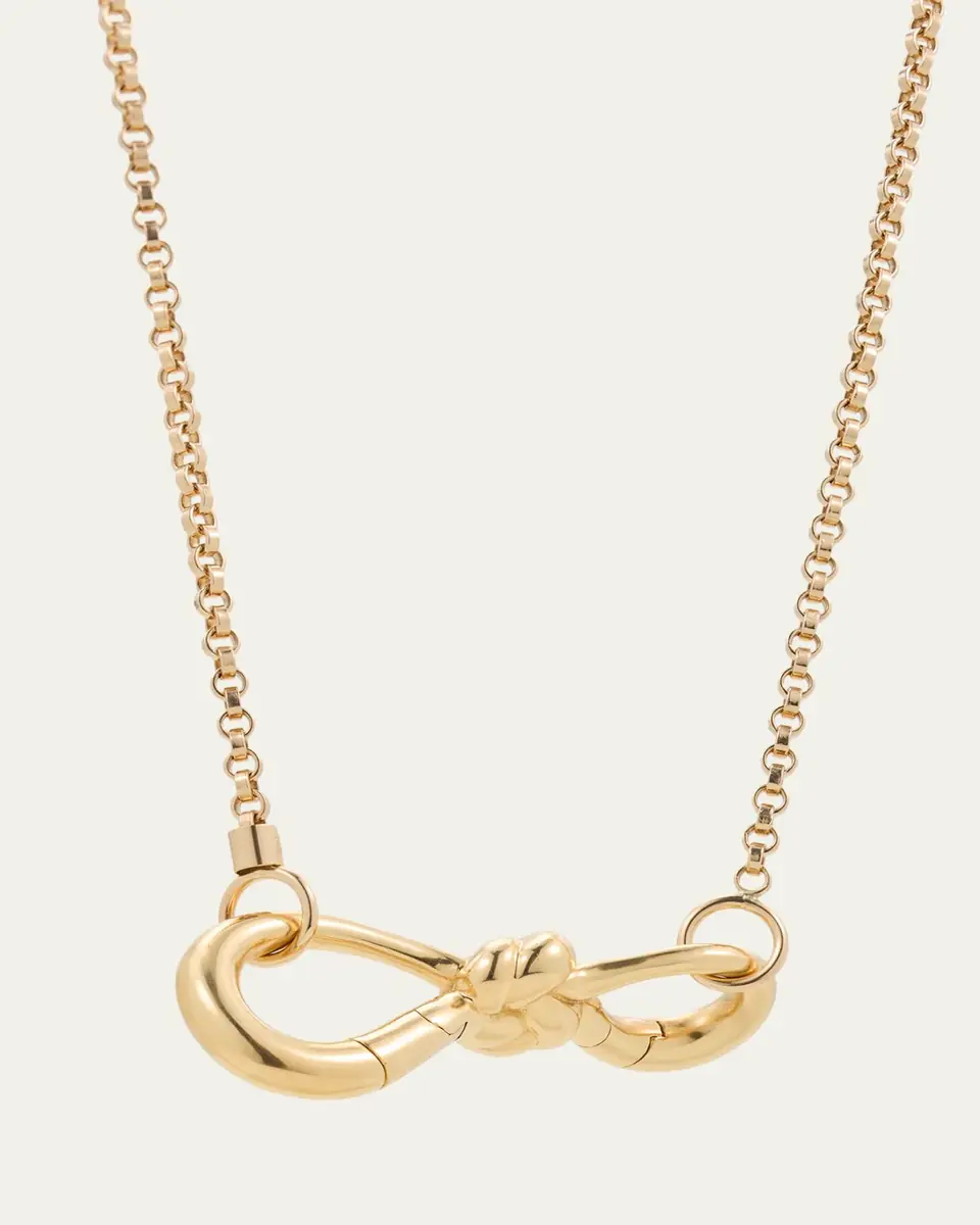 Marla Aaron True Lover's Knot Lock in 18K Yellow Gold | Thumbnail 3 Marla Aaron True Lover's Knot Lock in 18K Yellow Gold | Thumbnail 3