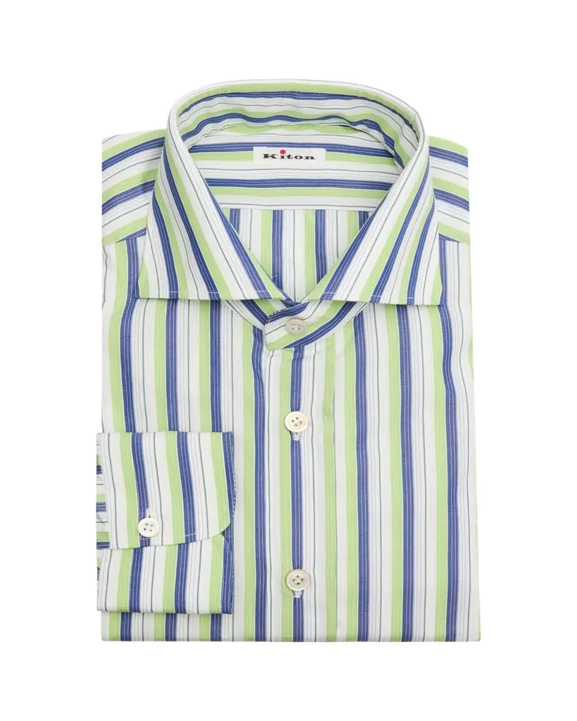 Kiton Men's Striped Dress Shirt | Image 1 Kiton Men's Striped Dress Shirt | Image 1