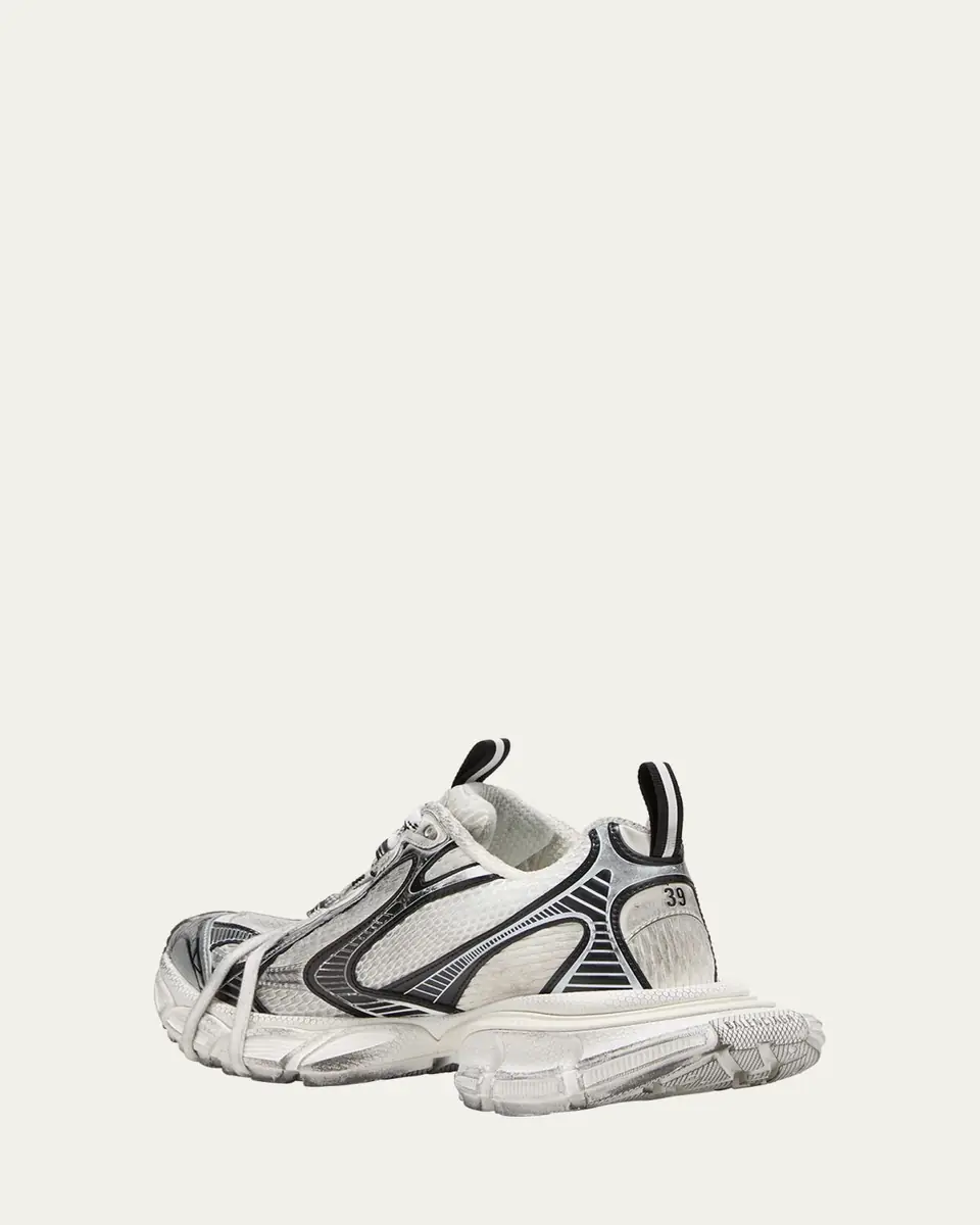 Balenciaga 3XL Metallic Mesh Lace Trainer Sneakers | Thumbnail 4 Balenciaga 3XL Metallic Mesh Lace Trainer Sneakers | Thumbnail 4