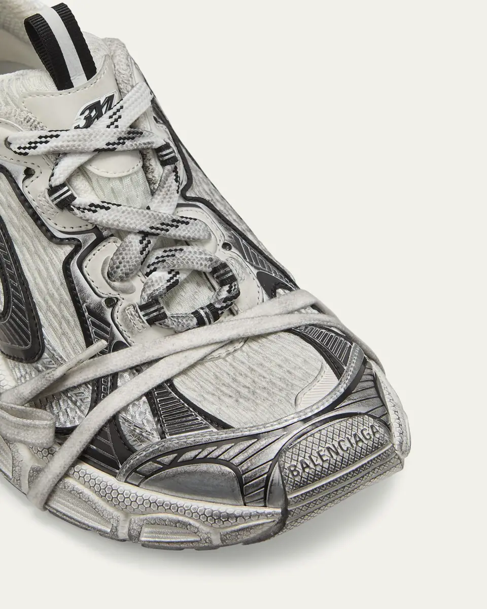 Balenciaga 3XL Metallic Mesh Lace Trainer Sneakers | Thumbnail 5 Balenciaga 3XL Metallic Mesh Lace Trainer Sneakers | Thumbnail 5