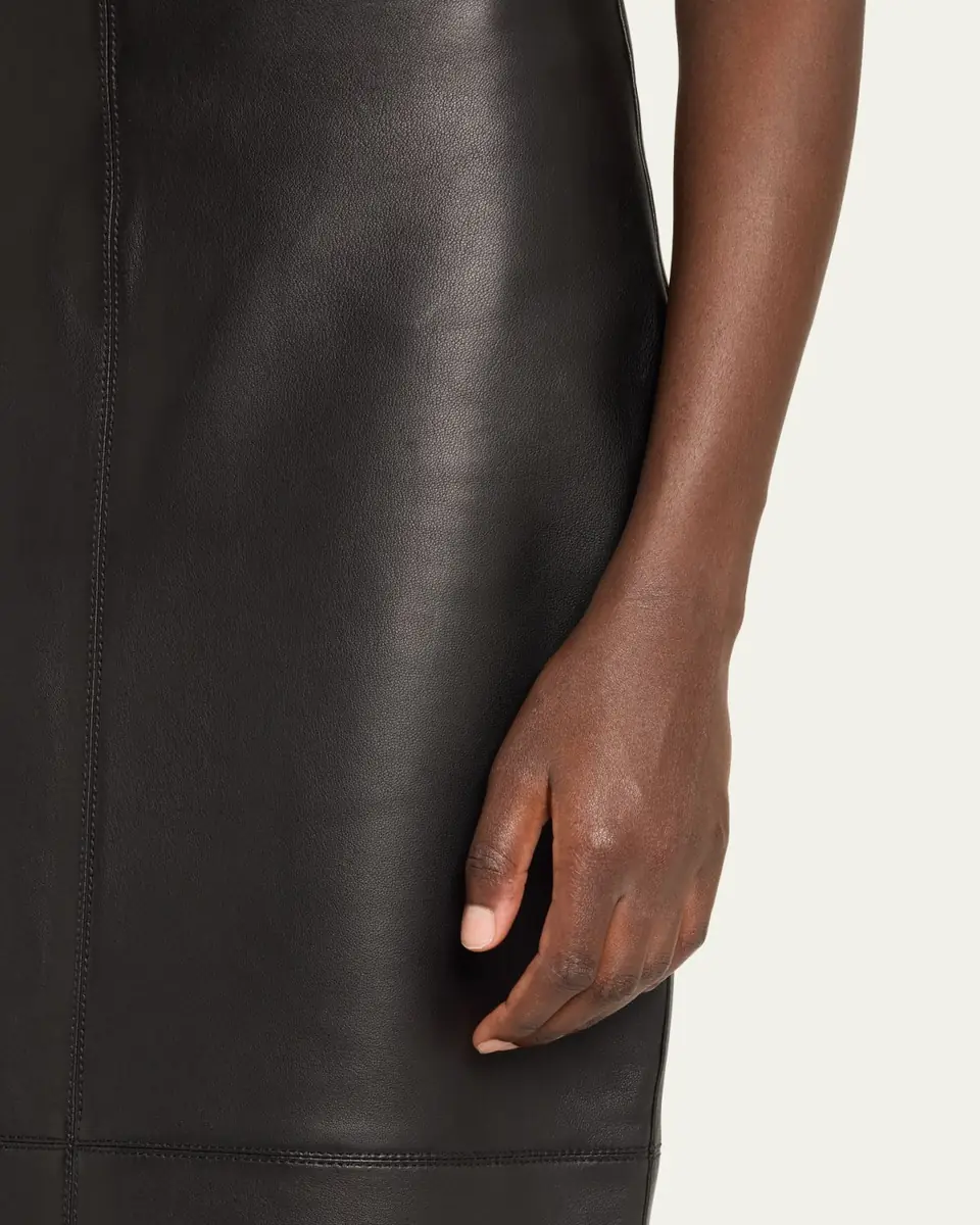 A.L.C. Marta Straight Leather Maxi Skirt | Thumbnail 5