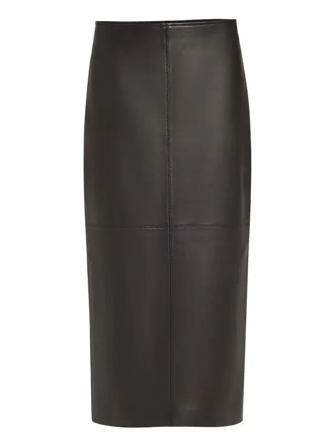 Marta Straight Leather Maxi Skirt Marta Straight Leather Maxi Skirt