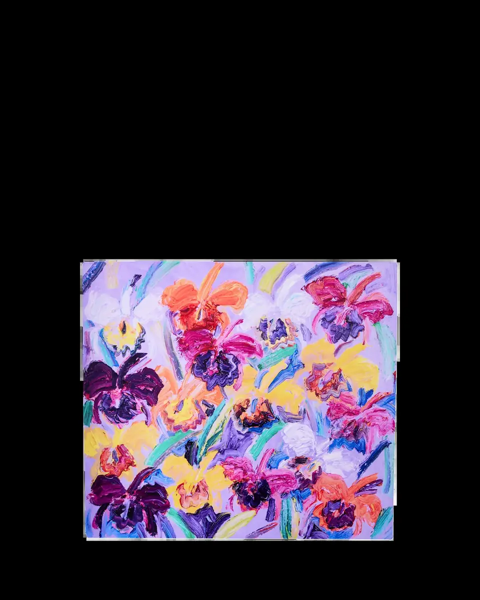 Hunt Slonem Purple Haze Cataleyas Lacquer Placemat | Thumbnail 2