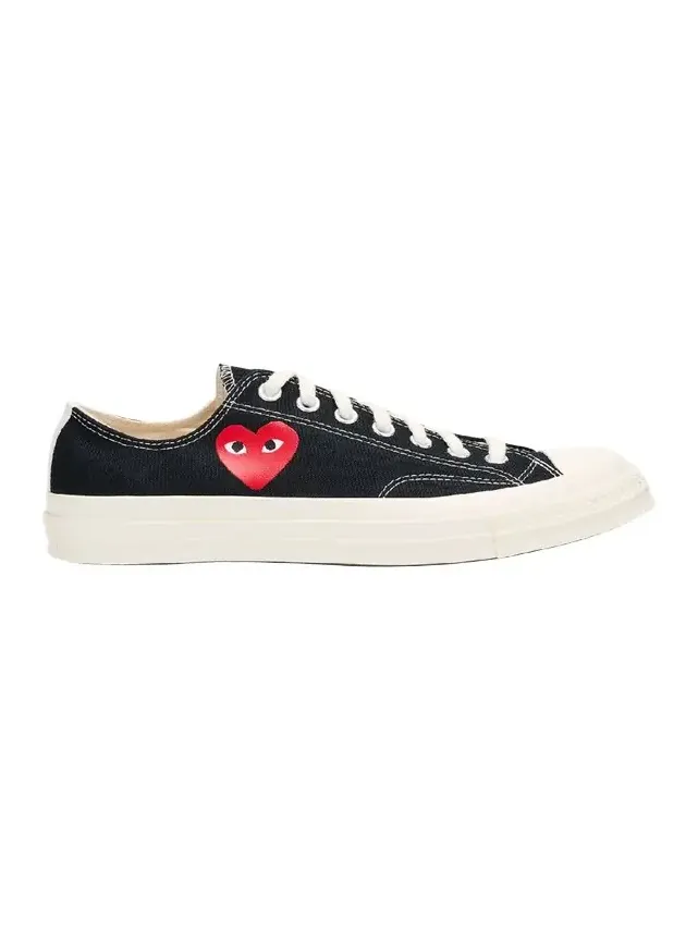 CDG Play x Converse Chuck Taylor Canvas Low-Top Sneakers