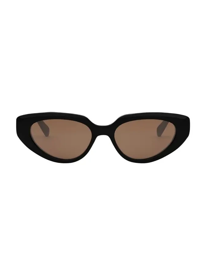 Bold 3 Dots Acetate Cat-Eye Sunglasses
