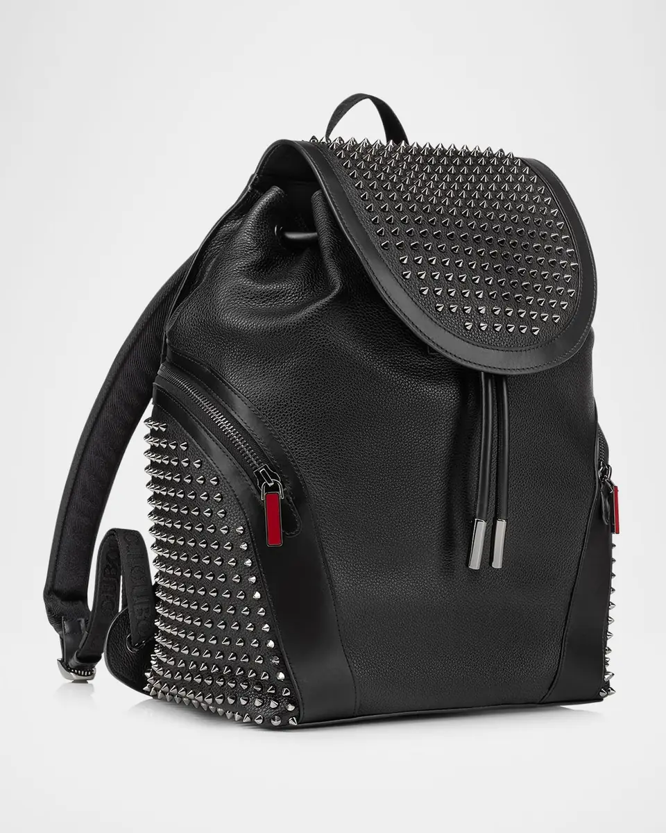 Christian Louboutin Men's Funky Spikes Leather Backpack | Thumbnail 3