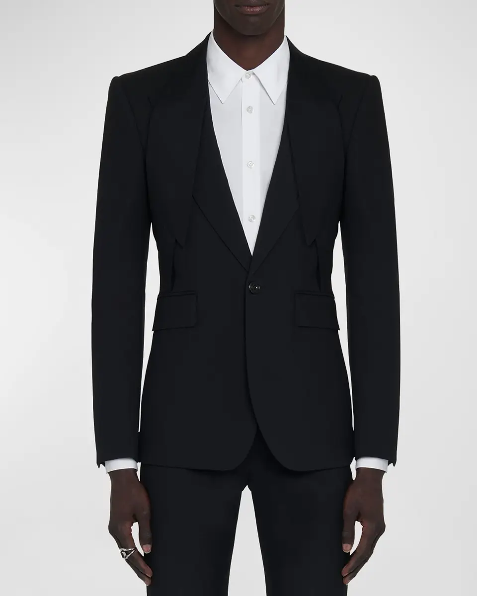 Alexander McQueen Men's Lapel-Collar Sport Coat | Thumbnail 4