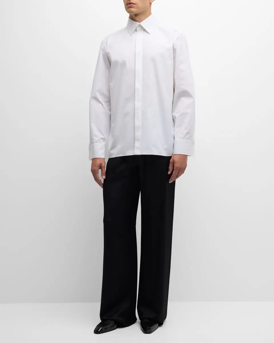 Saint Laurent Men's Poplin Dress Shirt | Thumbnail 2
