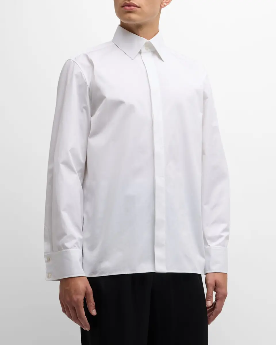 Saint Laurent Men's Poplin Dress Shirt | Thumbnail 4