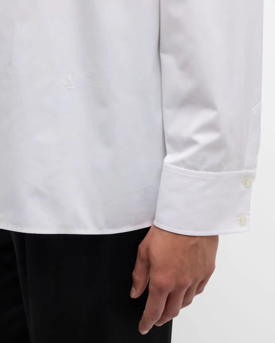Saint Laurent Men's Poplin Dress Shirt | Thumbnail 6