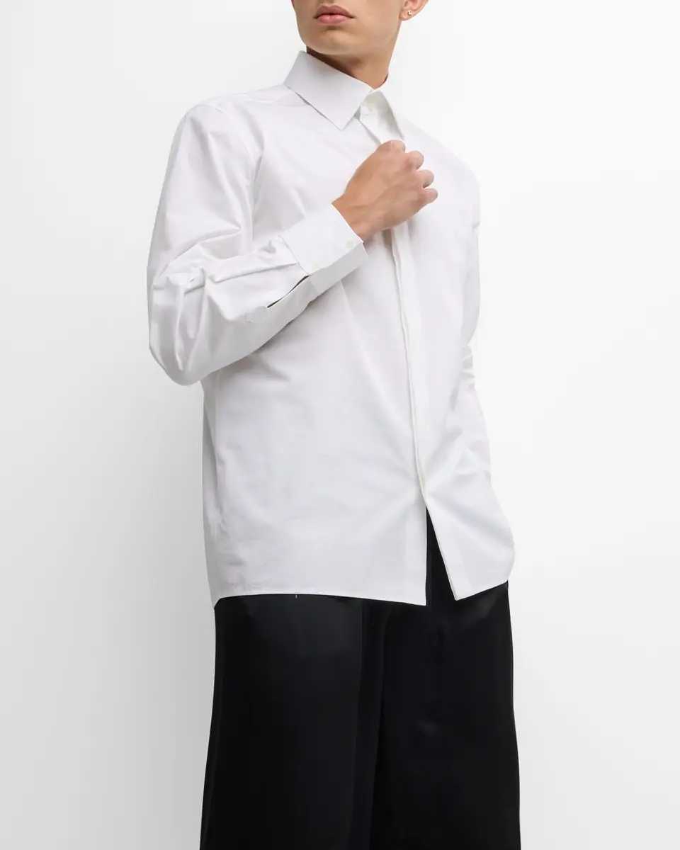 Saint Laurent Men's Poplin Dress Shirt | Thumbnail 7