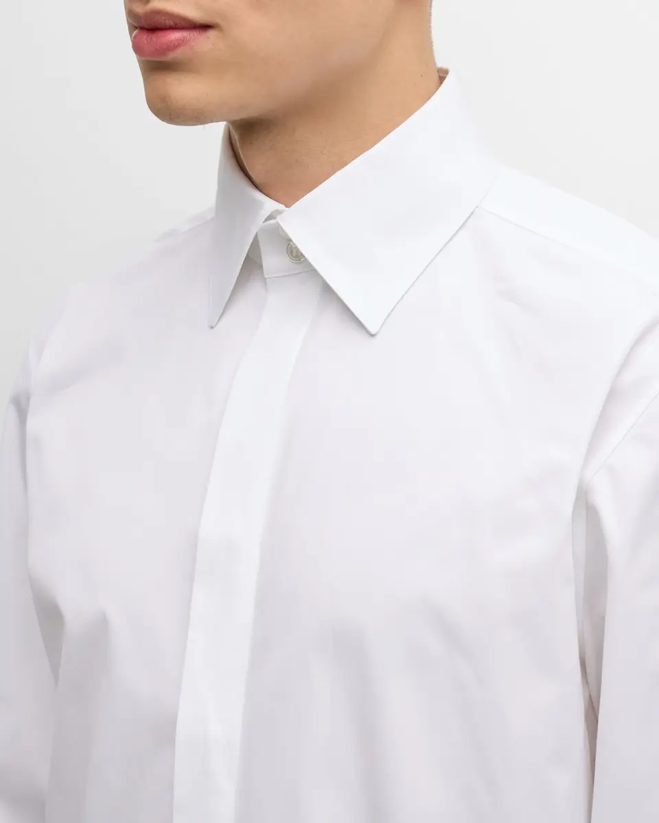 Saint Laurent Men's Poplin Dress Shirt | Thumbnail 8