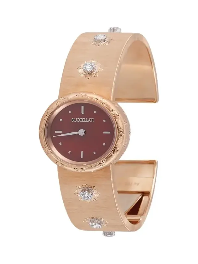 Macri 18K Yellow Gold Diamond and Agate Watch Macri 18K Yellow Gold Diamond and Agate Watch